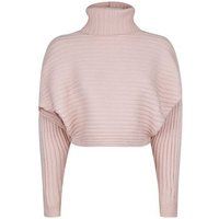 Pale Pink Roll Neck Boxy Cropped Jumper New Look | New Look (UK)