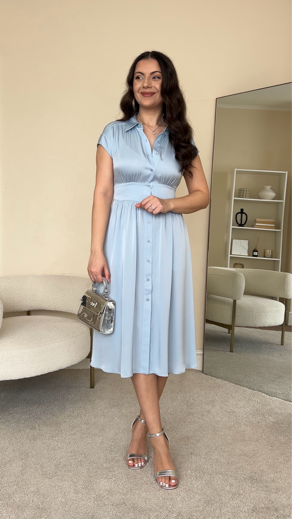Classic silk dress Spring outfit. Dinner date/Wedding guest Spring outfit.
Dress is from Goelia, I’m wearing size S. Heels are from Next. Handbag is from Asos.

#LTKeurope #LTKfindsunder50 #LTKfindsunder100