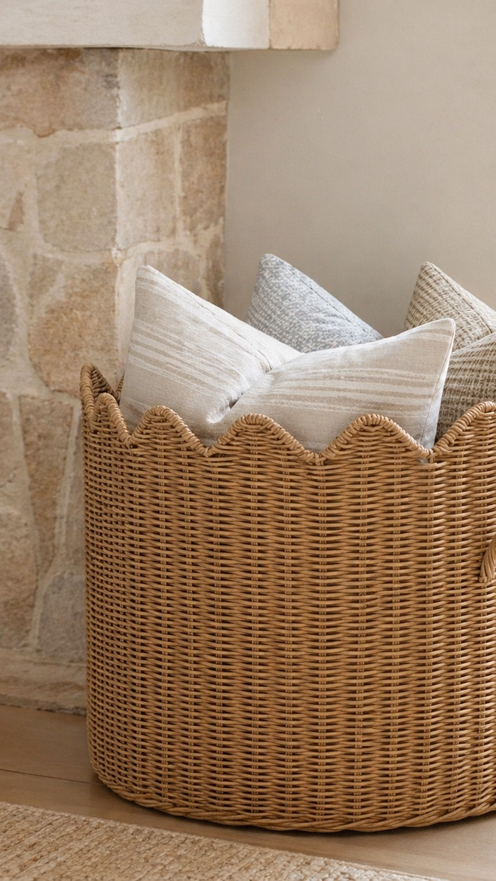 Comment “SHOP” for the link 🤍
Okay this basket stopped me in my tracks… it looks like something you’d find in a boutique hotel or a coastal home in Nantucket — but it’s Target 👀

The scalloped edge is EVERYTHING. It instantly makes it feel custom and high-end, and it’s way deeper than it looks (I literally started filling it in the store with pillows and blankets just to prove a point 😅).

Perfect for:
• cozy throw blankets
• outdoor pillows by the patio
• towels, magazines, anything you want to hide but still look pretty

It’s one of those pieces that makes your space feel styled without even trying.

#ltkhome #targetfinds #coastalstyle #neutralhome #homeaesthetic