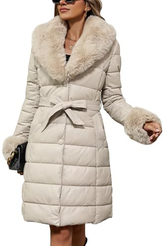 Bellivera Women's Winter Puffer Jacket Cold-Resistant Patchwork Plush Lining Coat with Removable ... | Amazon (US)