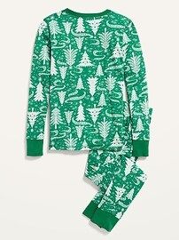 Holiday Matching Graphic Gender-Neutral Snug-Fit Pajama Set for Kids | Old Navy (US)