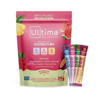 Ultima Replenisher Electrolyte Drink Mix Tropical Variety Pack - 20ct | Target