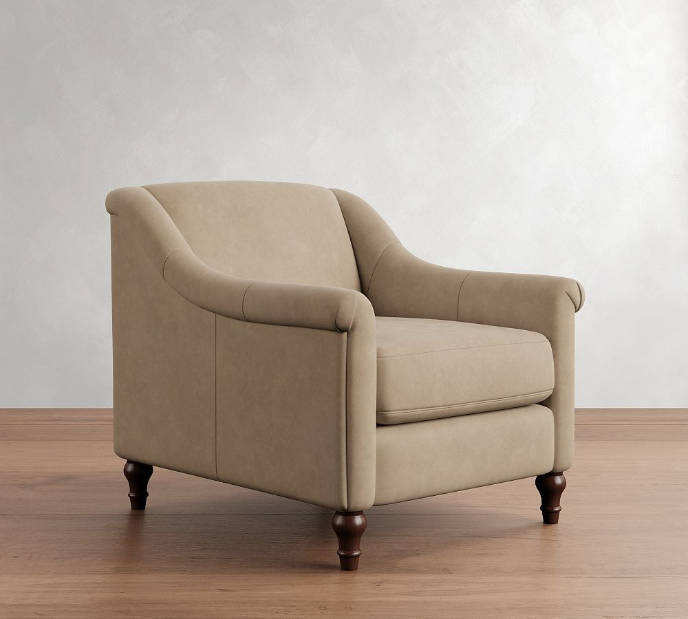 Josie Leather Chair | Pottery Barn (US)