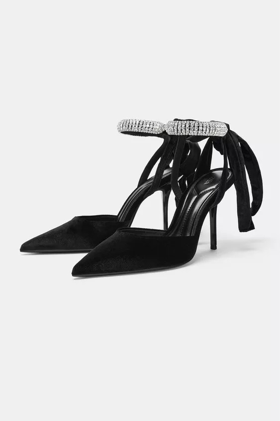 SPARKLY SLINGBACK HEELS | Zara US