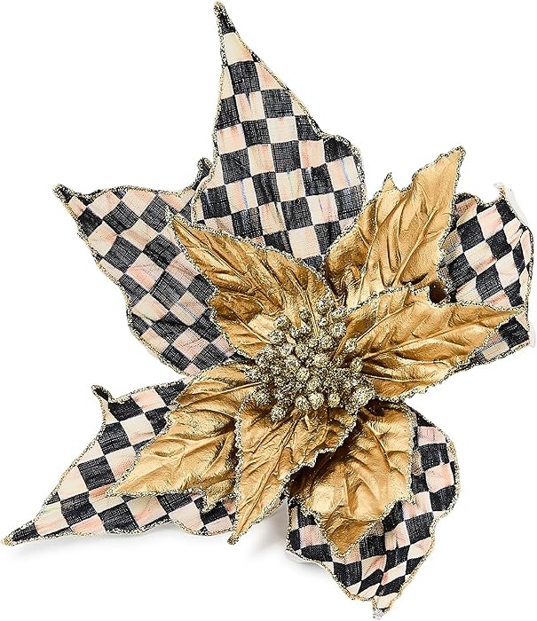 MACKENZIE-CHILDS Poinsettia Clip, Christmas Flower Ornament and Tree Decoration, Courtly Noel | Amazon (US)