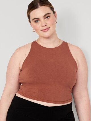 Light Support PowerChill Longline Sports Bra Tank for Women | Old Navy (US)