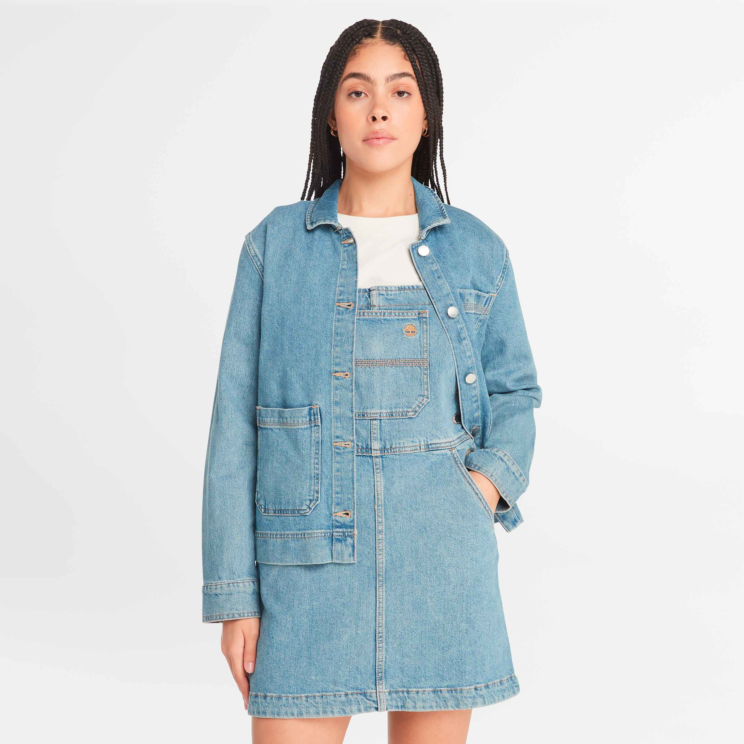 Women's Denim Chore Jacket with Refibra Technology | Shop Simon