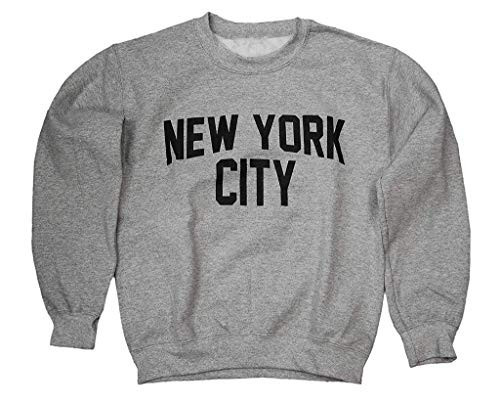 NYC FACTORY New York City Crewneck Sweatshirt, Heather Gray (3XL) | Amazon (US)