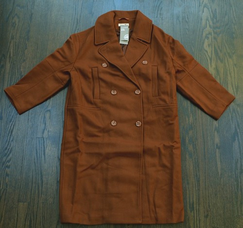 Women's H&M wool blend coat heavyweight price tag $149 all sizes new with tags  | eBay | eBay CA