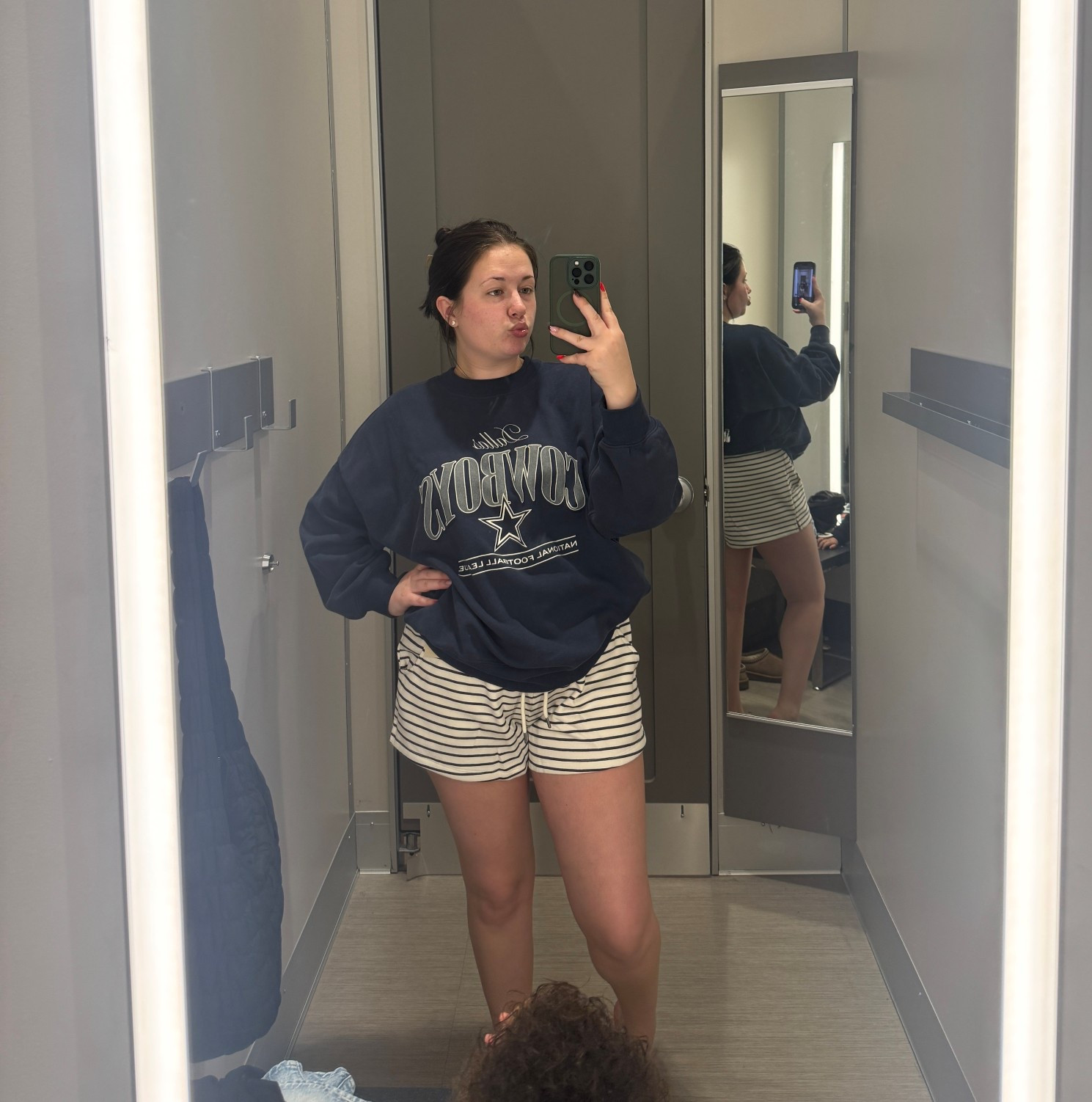 new striped shorts from target are going to be a staple this summer!! wearing a size medium in the shorts! 

#LTKSpringSale #LTKootd #LTKMidsize