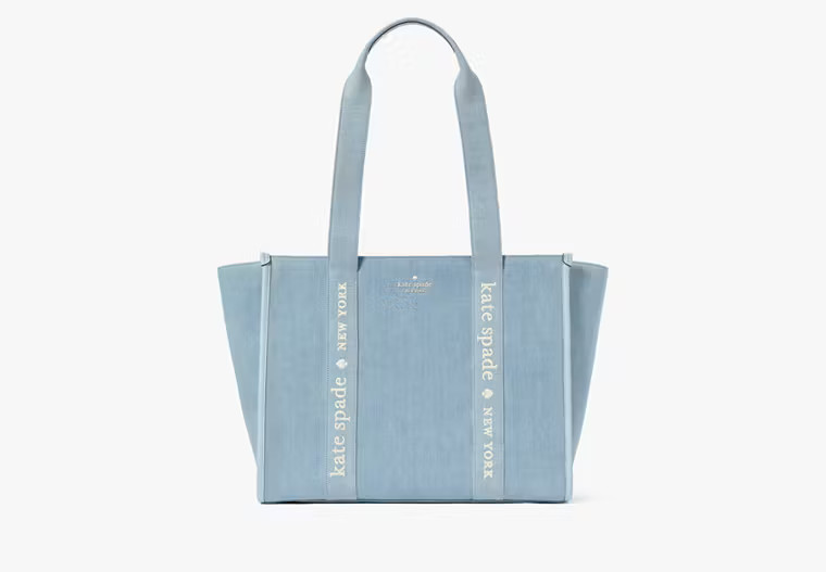 Kate Spade Kip Denim Large Tote, Bluecolor | Kate Spade Outlet