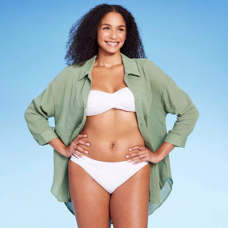 Women's Button-Up Cover Up Shirtdress - Kona Sol™ | Target