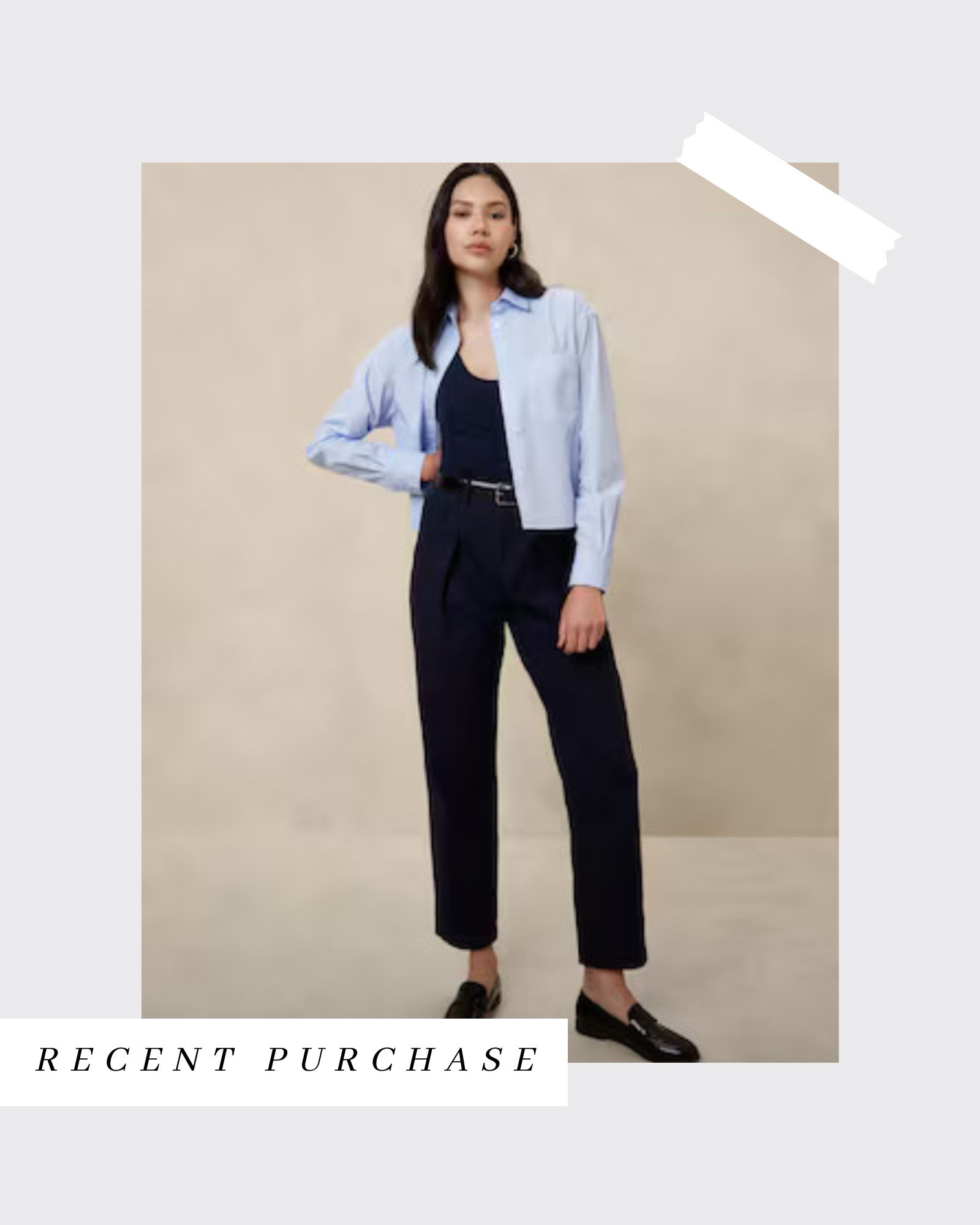 Cropped Oxford. Say it with me, “monochromatic."

#LTKFindsUnder50 #LTKStyleTip #LTKWorkwear