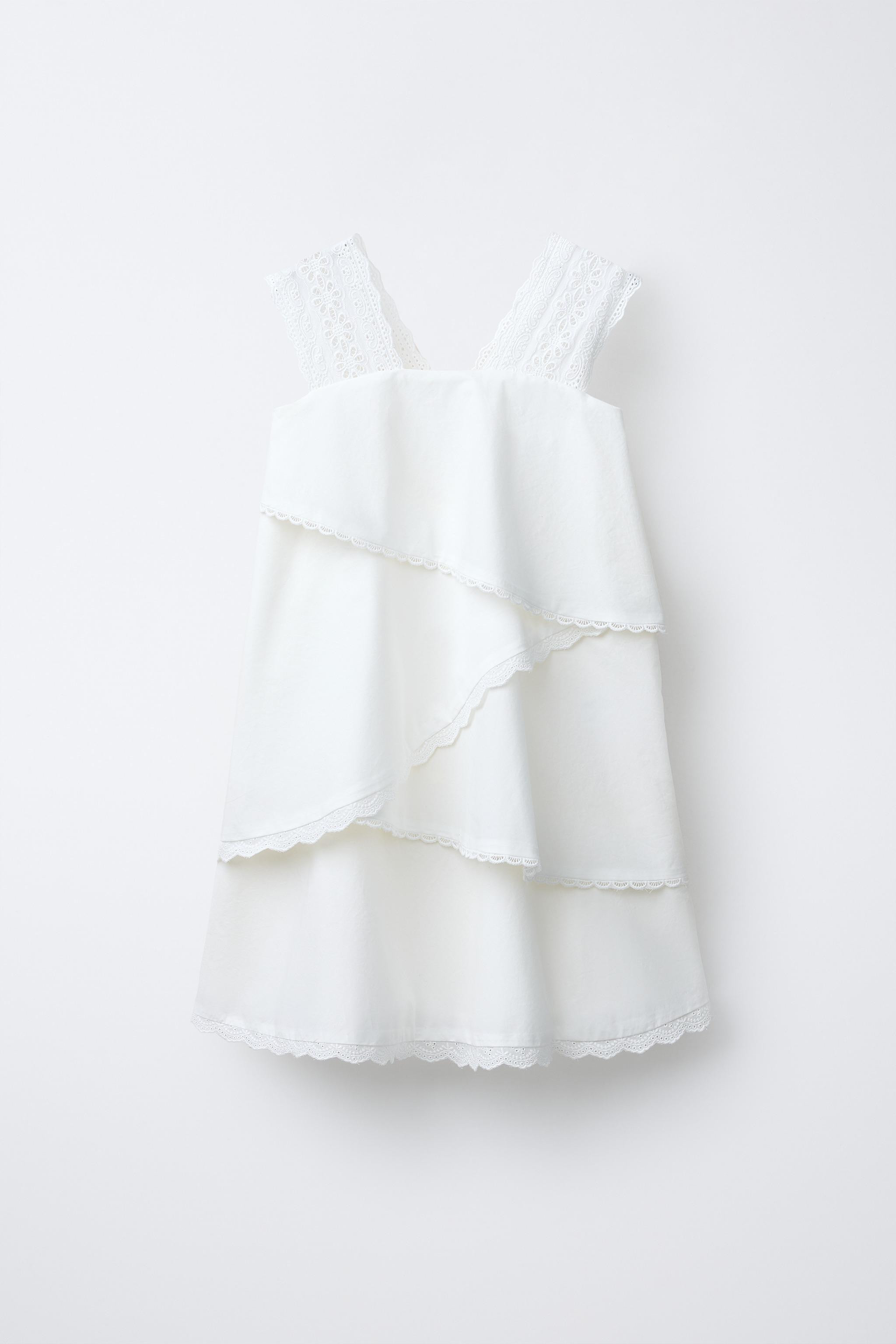 ROMANTIC EMBROIDERED LAYERED DRESS | Zara US