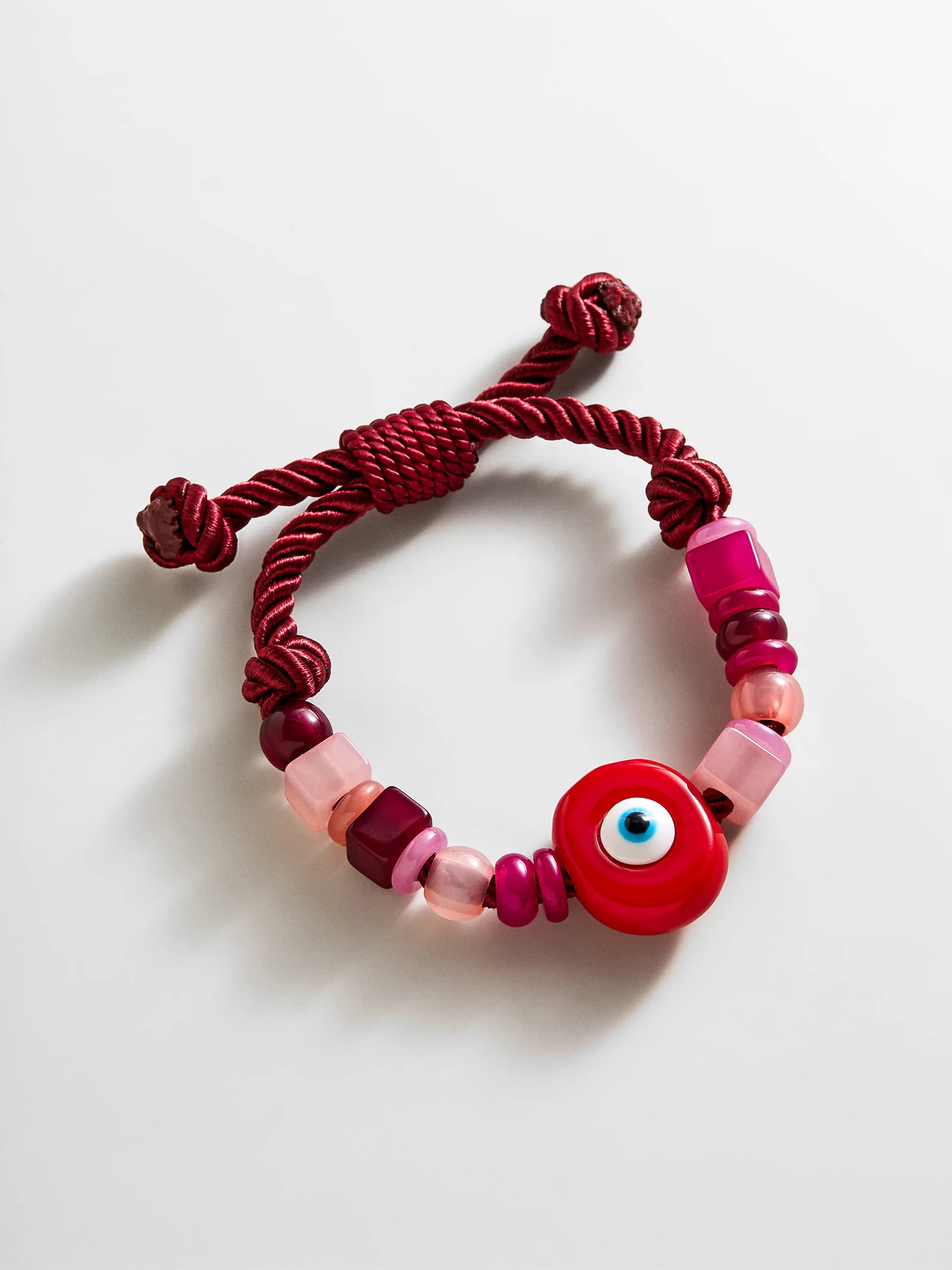 Bright Eyed Beaded Bracelet - Red | BaubleBar