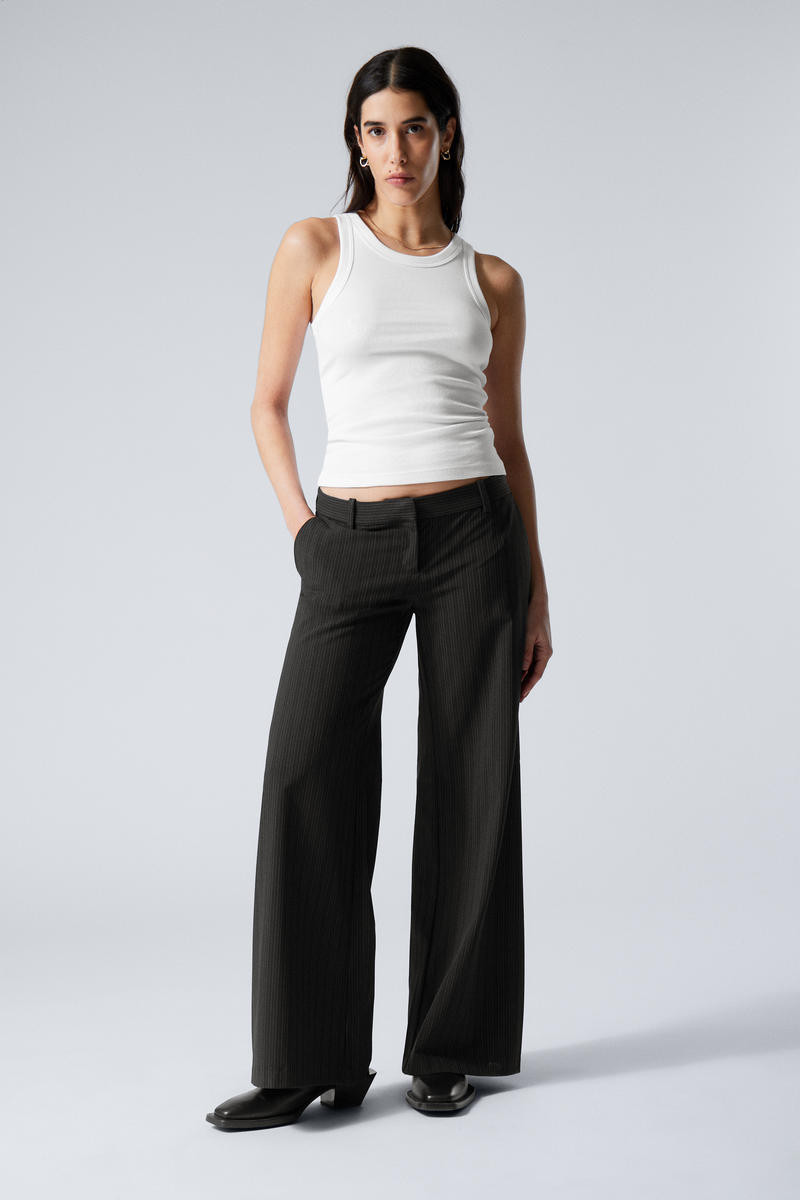 Low Flared Suit Trousers | Weekday