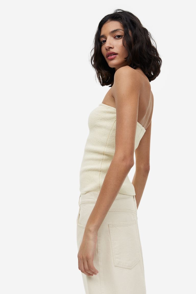 Knitted bandeau top | H&M (US)