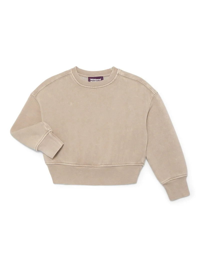 Weekend Academy Boys Long Sleeve Crewneck Sweatshirt, Sizes 4-18 | Walmart (US)