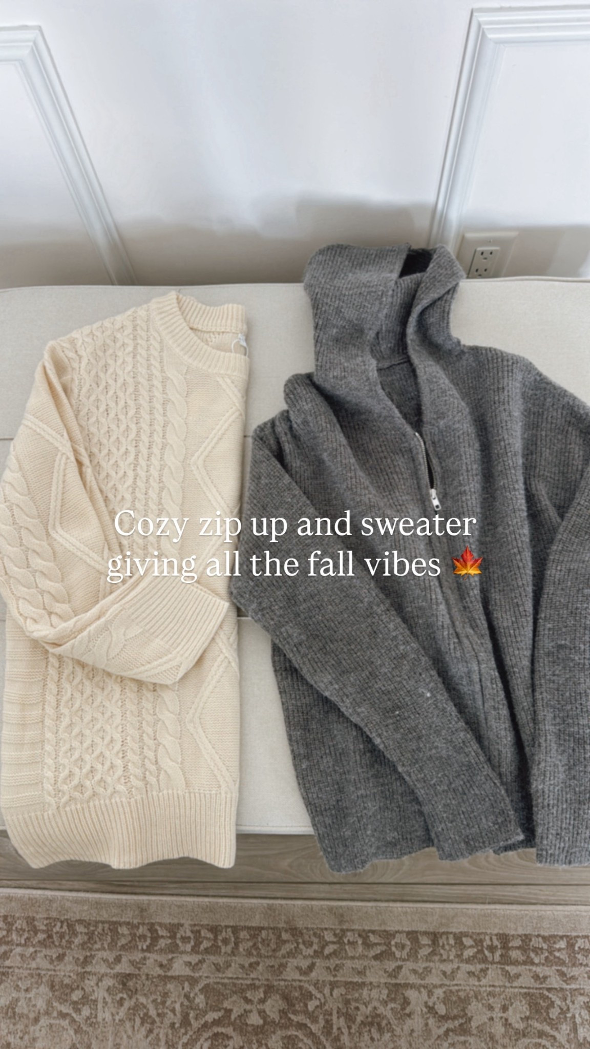 Cozy zip up and sweater giving all the fall vibes! Amazon find! Love the details on the sweater 

#LTKSeasonal #LTKU #LTKFindsUnder100