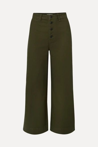 Emmett stretch-cotton canvas wide-leg pants | NET-A-PORTER (UK & EU)