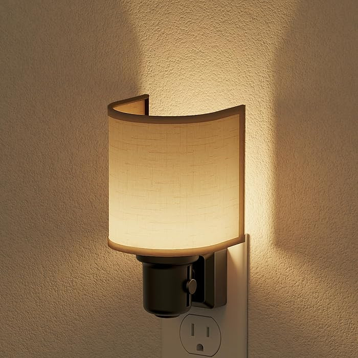 JandCase Night Lights Plug into Wall, LED Night Light Dimmable, Nightlight with Auto On Off Light... | Amazon (US)