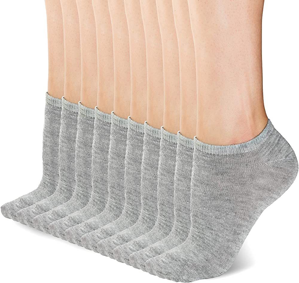 b.o.c. Performance No Show Ankle Socks Size 9-11, 10 Pack | Amazon (US)