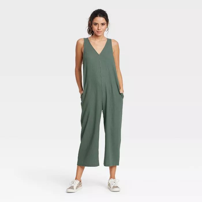 Women's Sleeveless Cropped Jumpsuit - Universal Thread™ | Target