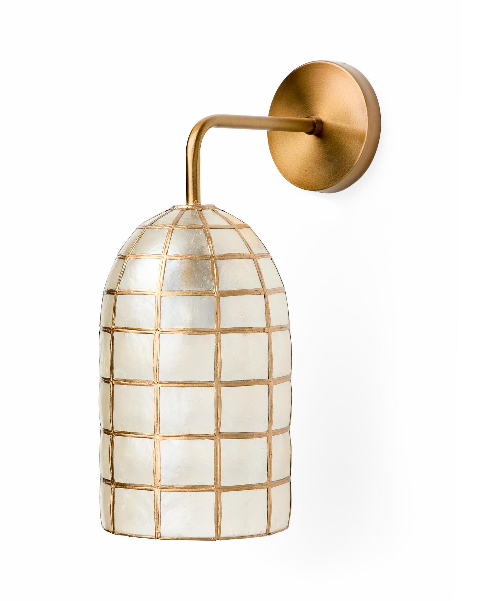 Capiz Tiled Sconce | Serena and Lily