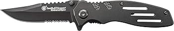 Smith & Wesson Extreme Ops SWA24S 7.1in S.S. Folding Knife with 3.1in Serrated Clip Point Blade a... | Amazon (US)