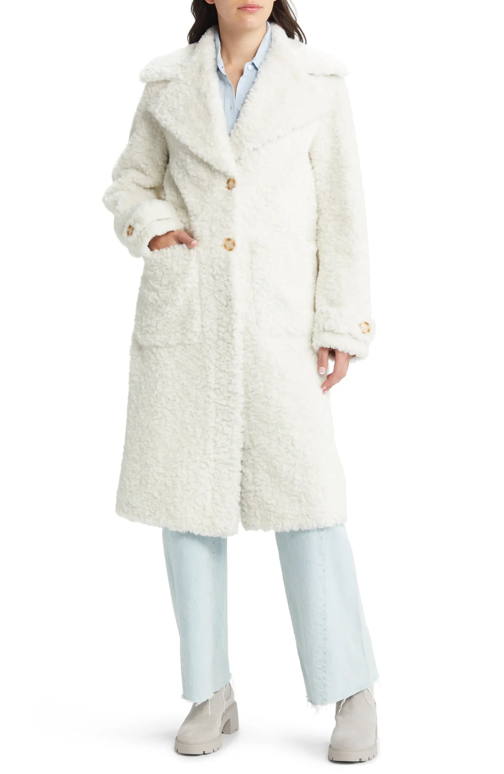 Faux Shearling Coat | Nordstrom