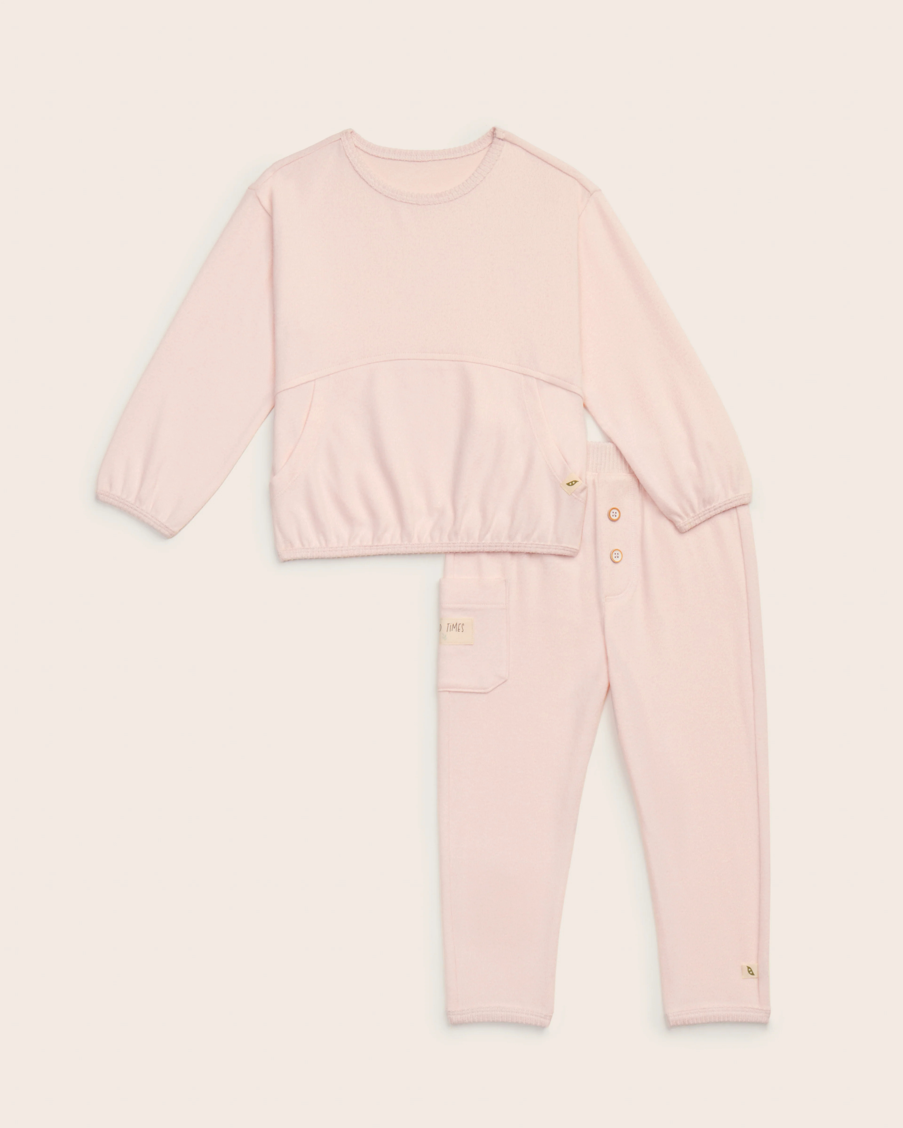 2-Piece Hacci Sweatshirt and Jogger Set | easy-peasy
