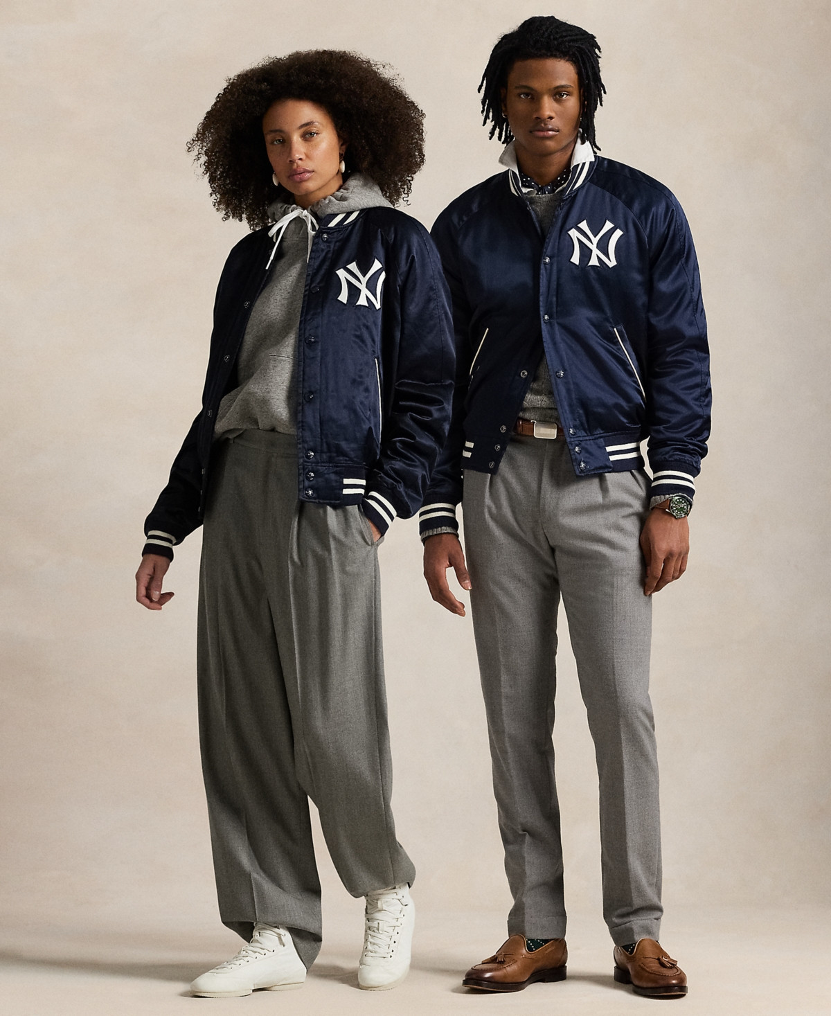 Polo Ralph Lauren Unisex Yankees Satin Jacket - Aviator Navy | Macy's