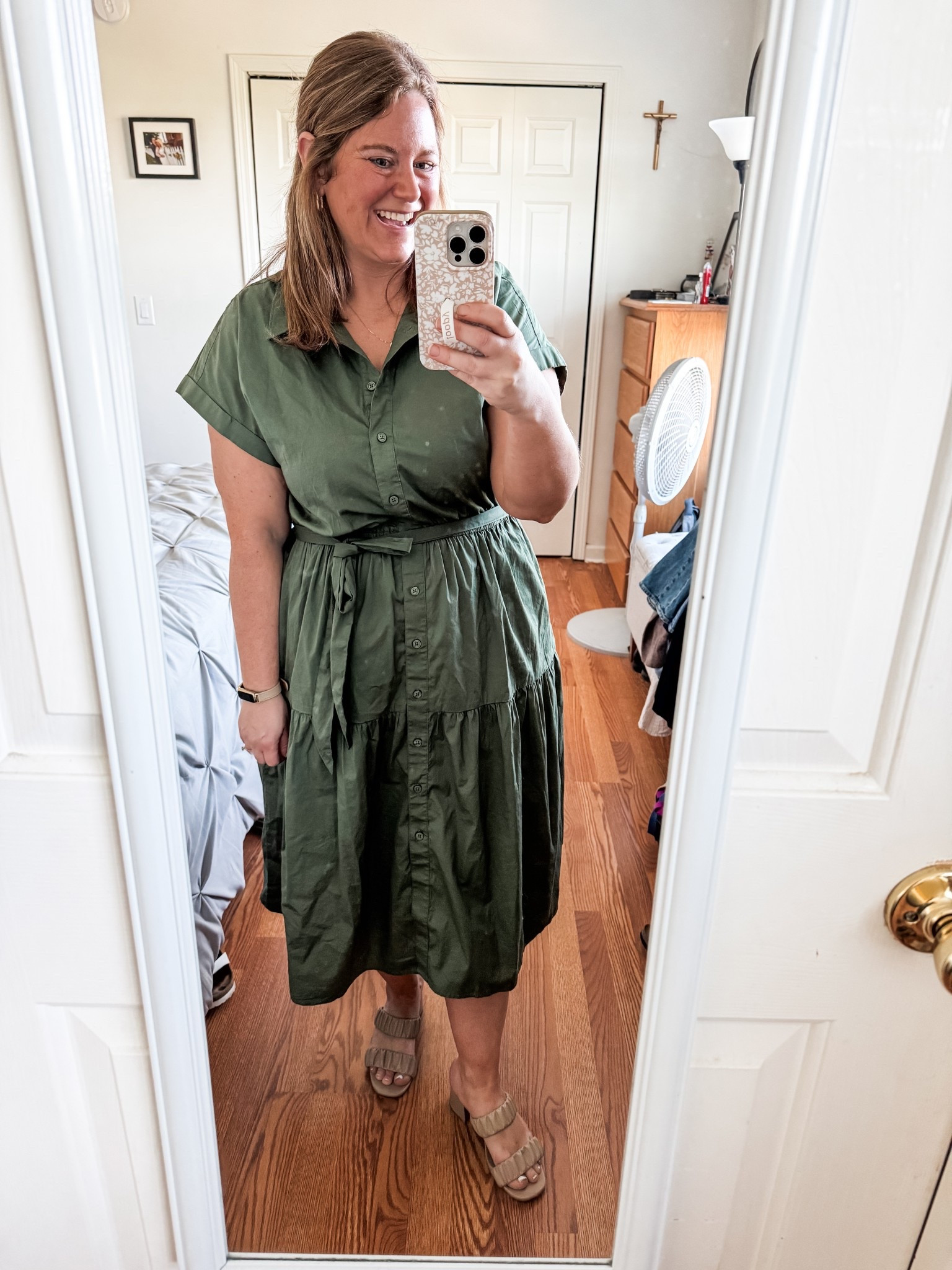 Teacher outfit!  This cotton maxi dress is perfect for work when it’s hot out and my classroom gets warm! Wearing a 14. 

#LTKWorkwear #LTKSeasonal #LTKMidsize
