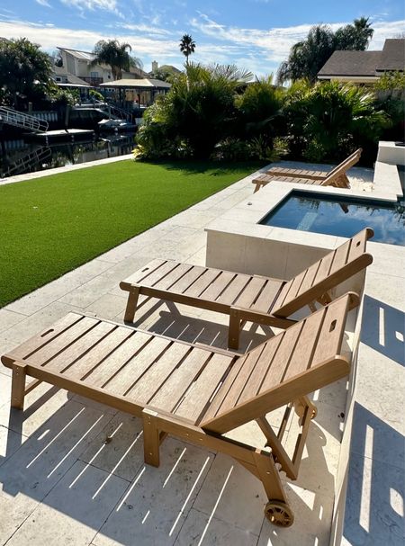 Our backyard loungers are not Polywood but they are made with the same material! So far so good! 
Chaise lounges outdoor patio furniture pool furniture 


#LTKSpringSale 

#LTKhome #LTKsalealert