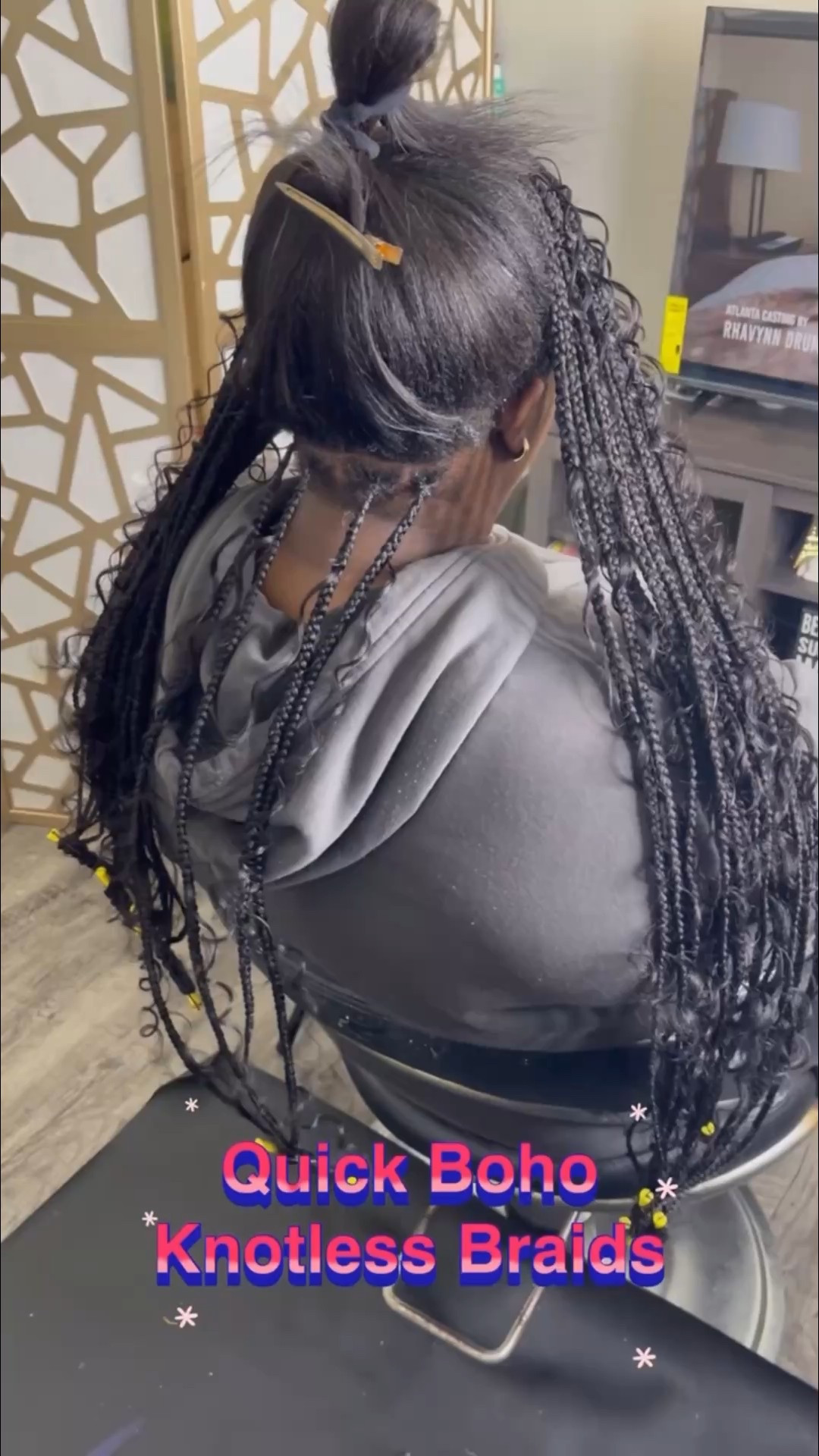 Serving effortless boho vibes ✨ Loving these boho knotless braids in 1B—lightweight, natural-looking, and perfect for that soft, undone aesthetic. The loose curls add just the right amount of texture while the deep 1B shade keeps everything sleek and timeless. Easy to style, low tension, and that girl–approved. 🤎 

#BohoBraids #KnotlessBraids #ProtectiveStyle #LTKHair

#LTKselfcare #LTKBeauty #LTKGiftGuide