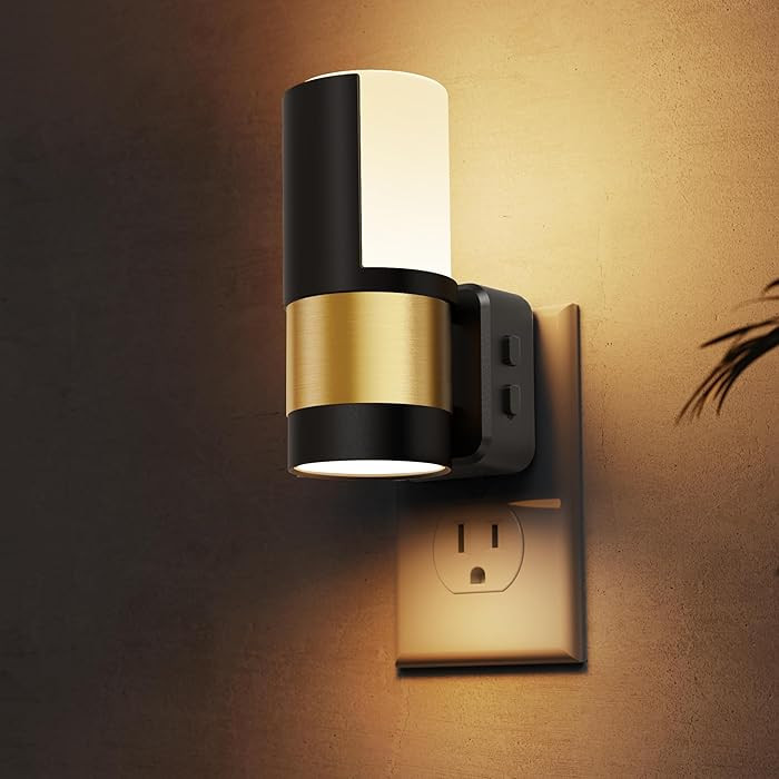 L LOHAS LED Night Lights Plug into Wall, 2 Pack, Plug in Night Light, Soft White/Cool White/Amber... | Amazon (US)