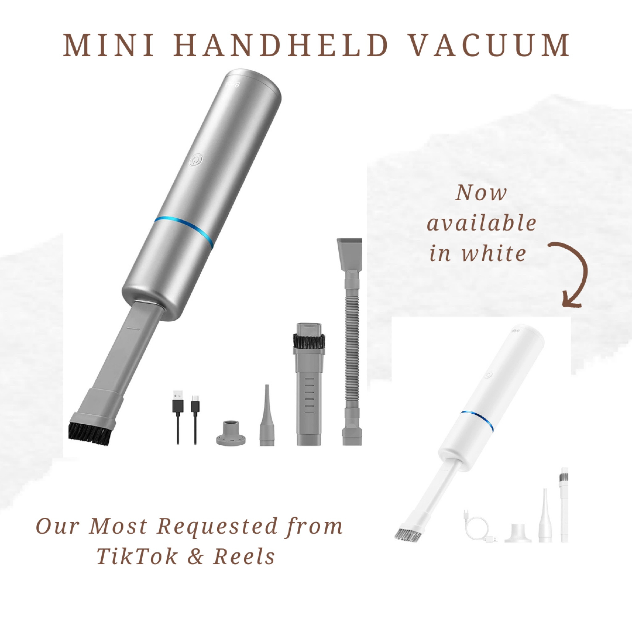 Our most requested mini handheld vacuum comes in white now!

#LTKhome #LTKunder100 #LTKunder50