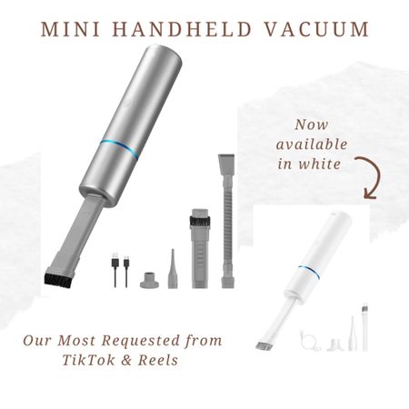 Our most requested mini handheld vacuum comes in white now!

#LTKhome #LTKunder100 #LTKunder50