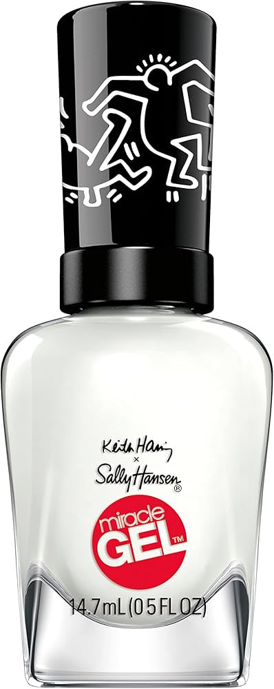 Sally Hansen Miracle Gel® Keith Haring Collection - Nail Polish - Blanc Canvas - 0.5 fl oz | Amazon (US)