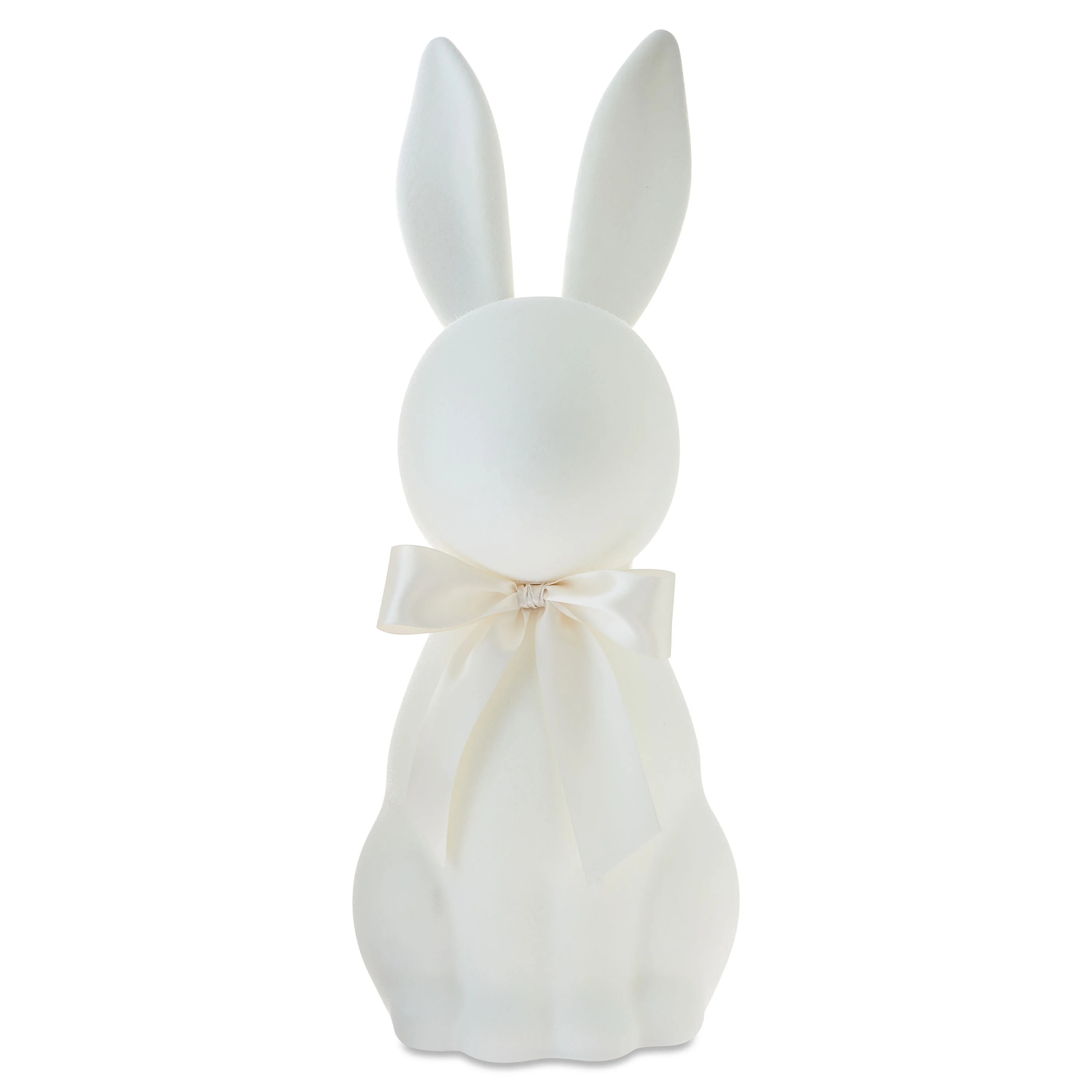 Flocked Bunny Tabletop Decoration, Ivory, 27", Easter by Way To Celebrate | Walmart (US)