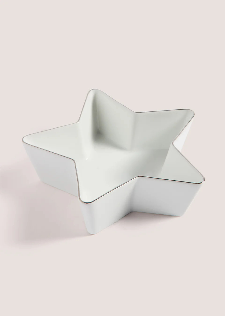 Silver Rim Star Dish (22cm x 17.5cm) | Matalan (UK)