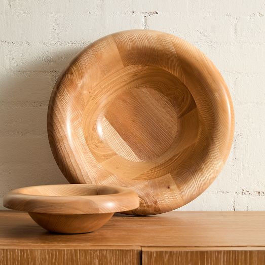Wood Bubble Rim Bowls | West Elm (US)