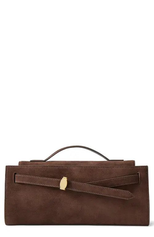 Veronica Beard Dash Suede Clutch in Espresso at Nordstrom | Nordstrom