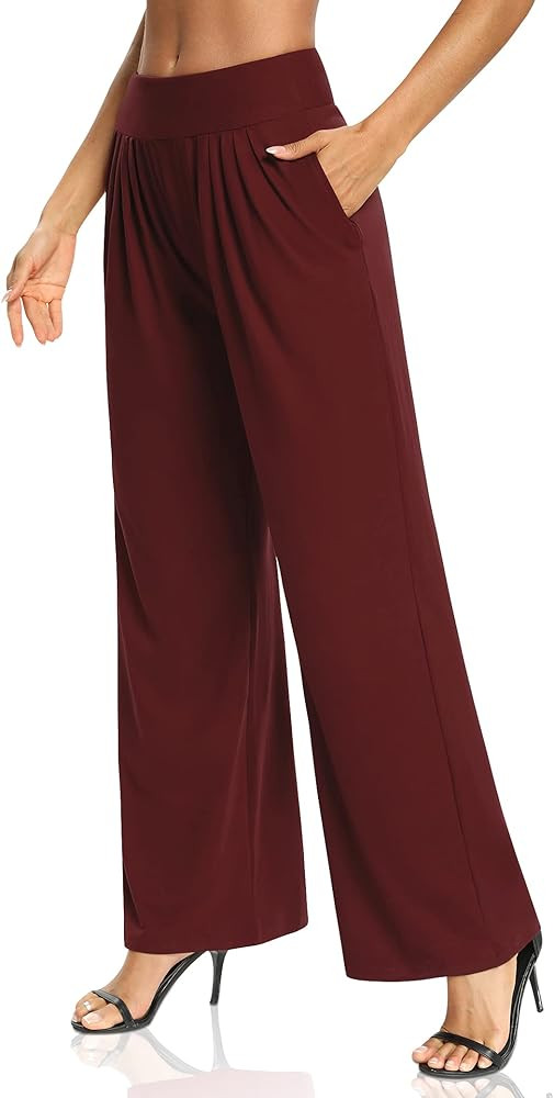 Sarin Mathews Womens Yoga Sweatpants Loose Comfy Wide Leg Pants Drawstring Lounge Pajama Workout ... | Amazon (US)