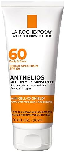 Amazon.com: La Roche-Posay Anthelios Melt-In Milk Body & Face Sunscreen SPF 60, Oil Free Sunscree... | Amazon (US)