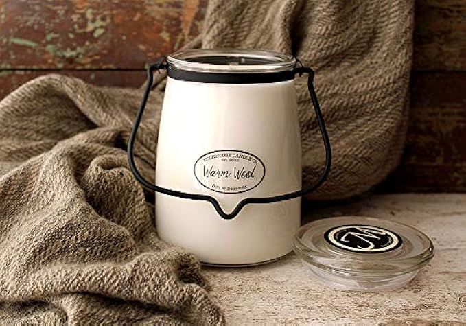 Milkhouse Candle Creamery Butter Jar Candle, Warm Wool, 22-Ounce | Amazon (US)