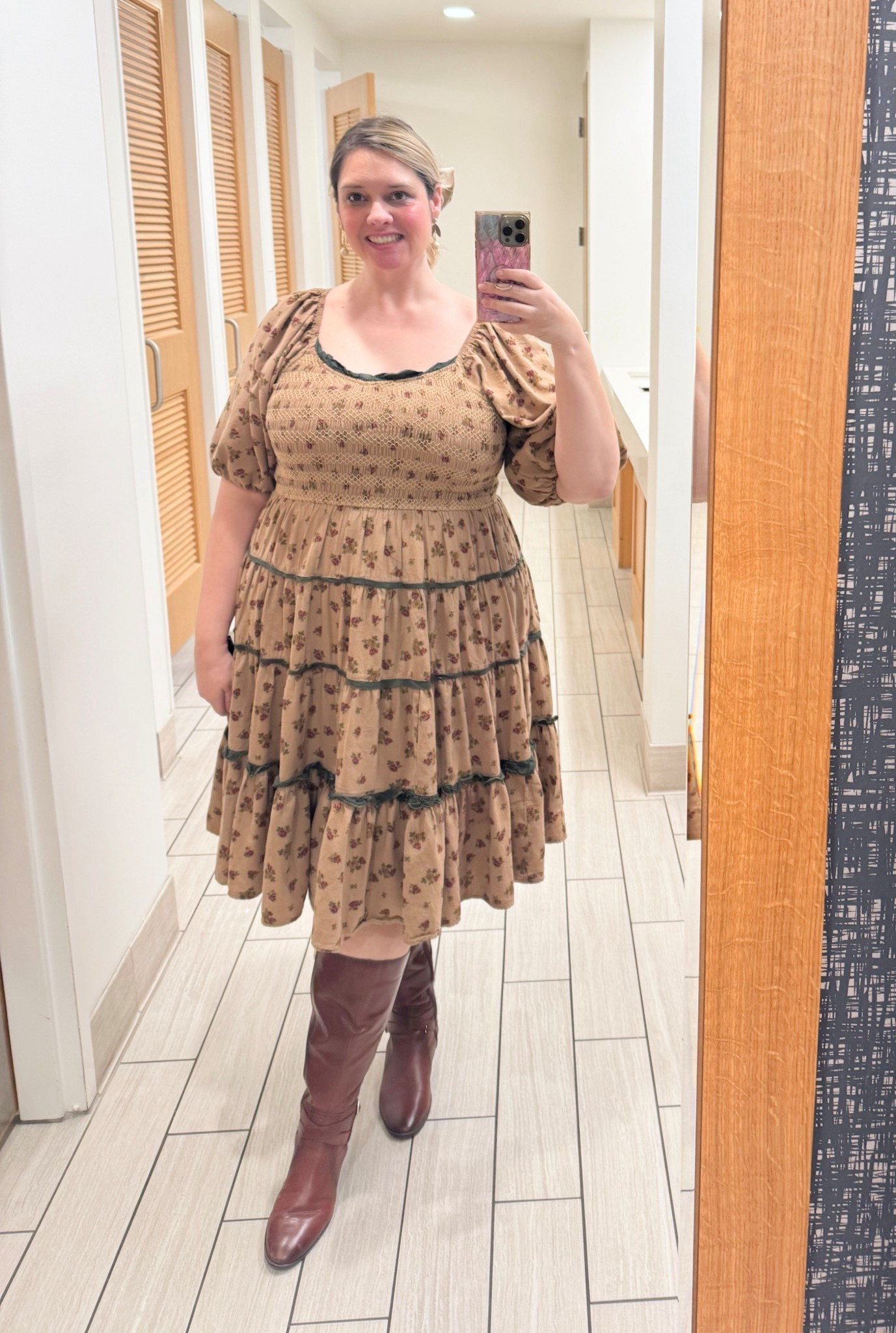 All the fall feels in this Ivy City Co dress. This silhouette is great for accommodating my growing tummy 

#LTKBump #LTKMidsize #LTKPlusSize