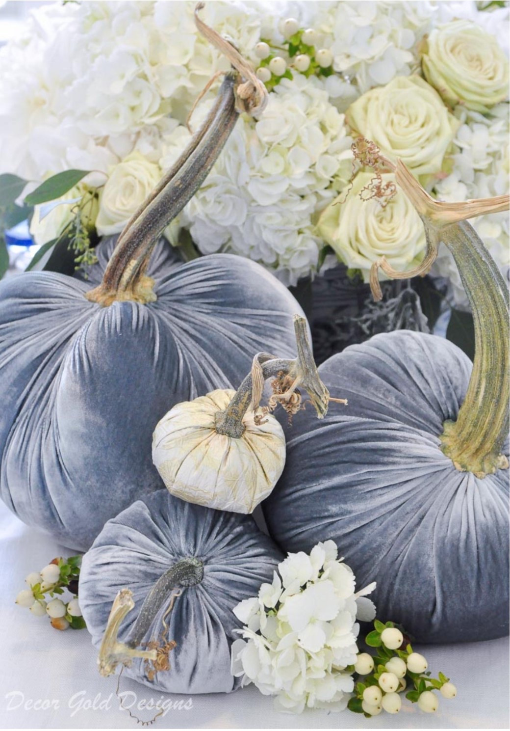 Beautiful blue velvet pumpkins by Hot Skwash

#LTKHome