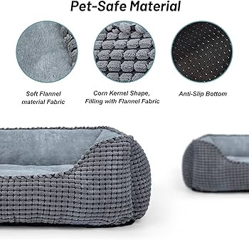 MIXJOY Dog Beds for Medium Dogs Washable, Rectangle Pet Bed Medium Size Dog, Orthopedic Sleeping ... | Amazon (US)