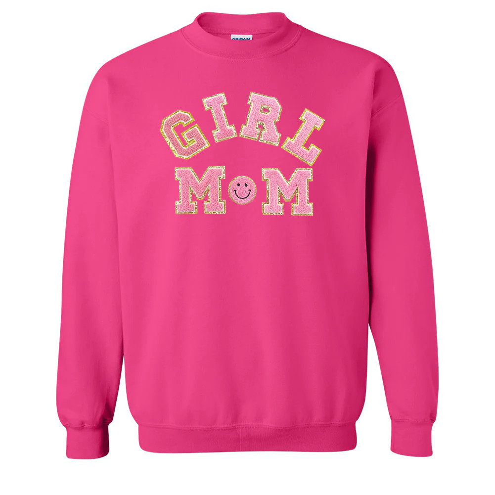 Girl Mom Letter Patch Sweatshirt | United Monograms